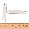 201 Stainless Steel Big Pendants SA-CBAE507-01E-P-2