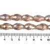 Transparent Electroplate Glass Beads Strands LS-EGLA-N013-T8mm-B23-4