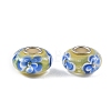 Lampwork & Brass Core European Beads LAMP-P019-01P-11-1