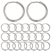 12 Pairs 202 Stainless Steel Huggie Hoop Earrings EJEW-SC0002-02-1