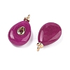 Dyed Natural White Jade Pendants KK-C251-01A-04-2