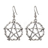 Antique Silver Alloy Dangle Earrings EJEW-JE05551-4