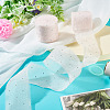 2Rolls Polyester Hot-fix Rhinestone Raw Edges Ribbon OCOR-TA0003-95F-5