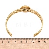 304 Stainless Steel Blank Cuff Bangle Bases with Flat Round Tray SA-CBA82C8-04B-G-3