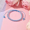 Round Glass Seed Braided Bead Bracelets BJEW-MZ00088-01-2