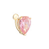 Teardrop 316L Surgical Stainless Steel Pave Cubic Zirconia Curved Barbell Belly Rings FS-WG221AF-01-1