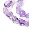 Natural Amethyst(Dyed & Heated) Beads Strands G-P497-01C-47-4