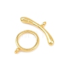 Ring Brass Toggle Clasps KK-G548-39G-2