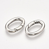 304 Stainless Steel Spring Gate Rings X-STAS-S079-88A-2