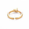 Brass Enamel Cuff Rings RJEW-T016-27C-NF-2