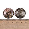 Natural Rhodonite Cabochons G-H1596-FR-25mm-13-3