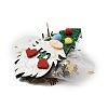 Christmas Theme Glitter Felt Fabric Alligator Hair Clip PHAR-U002-01K-3