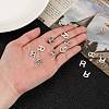 Tarnish Resistant 304 Stainless Steel Letter Charms STAS-O072-R-5