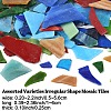 200G 2 Colors Multi-color Glass Mosaic Tiles MOSA-YW0001-01-2