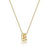 Brass Initial Pendant Box Chain Necklaces for Women FS-WG5C822-05-1