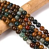 Natural Ocean Jasper Beads Strands G-F668-26-8mm-1