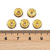 Brass Grade A Rhinestone Spacer Beads RSB038NF-16G-2