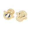 Brass Enamel Religion Virgin Connector Charms KK-L275-31G-2