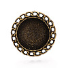 Adjustable Alloy & Iron Bezel Cup Ring Base with Rotatable Tray MAK-T012-14AB-2