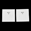 Smiling Face Paper Earrings Necklace Display Cards FIND-T072-01C-02-1