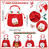 4Pcs 4 Styles Christmas Theme Velvet Packing Pouches ABAG-BC0001-50-2