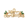304 Stainless Steel Enamel Christmas Theme Charms STAS-G359-01G-01-1