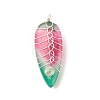 Natural Brazilian Agate Pendants PALLOY-JF01524-03-3