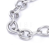 Tarnish Resistant Unisex 304 Stainless Steel Cable Chain Bracelets X-BJEW-P245-39P-2