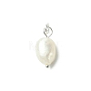 Grade B Natural Cultured Freshwater Pearl Charms PALLOY-JF01497-03-2