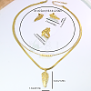 Women's Stainless Steel Earrings & Necklaces & Rings Sets TF8772-3
