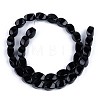 Natural Black Onyx Beads Strands G-S359-126-2