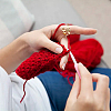 12Pcs 3 Colors Alloy Leafy Branch Open Cuff Finger Rings Set for Women RJEW-HY0001-02-6