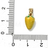 304 Stainless Steel Enamel Fruit Vegetable Charms STAS-F336-02G-G-3