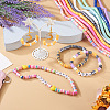 10 Strands 10 Colors Handmade Polymer Clay Beads Strands CLAY-TA0001-20-8