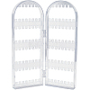 PS Plastic Earring Display Folding Screen Stands with 2 Folding Panels ODIS-WH0043-142B-02-5