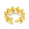 Brass Cuff Rings for Women RJEW-E294-05G-01-3