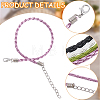 50Pcs Trendy 3MM Round Braided Imitation Leather Cord Bracelet Making BJEW-CL0001-45-6