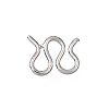 Brass M-Hook Clasps KK-CBA0DF0-14F-P-1