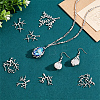 10Pcs 5 Styles Brass Pendants KK-NB0004-38S-4