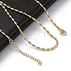 Rack Plating Brass Oval Link Chain Necklace NJEW-A035-06G-03-1