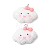 Opaque Resin Pendants RESI-G127-01E-1