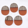 Resin & Wenge Wood Pendants RESI-T023-01K-1