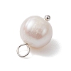 Natural Cultured Freshwater Pearl Pendants PALLOY-JF03091-01-4