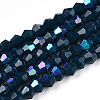 Opaque Solid Color Electroplate Glass Beads Strands LS-EGLA-A039-P2mm-L09-1