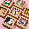 Square Foldable Creative Cardboard Box CON-WH0086-17B-02-4