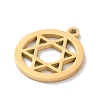 304 Stainless Steel Pendants STAS-S149-10G-2
