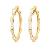 Brass Micro Pave Cubic Zirconia Hoop Earrings EJEW-P346-07G-01-4