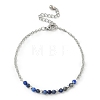 Natural Lapis Lazuli Beads Link Bracelets BJEW-JB11835-03-2