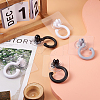 Cheriswelry 6Pcs 3 Color Plastic Rotate Hook Hangers AJEW-SW0001-05-14