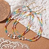 Bohemian Style Glass Beaded Necklaces NJEW-JN04657-2
